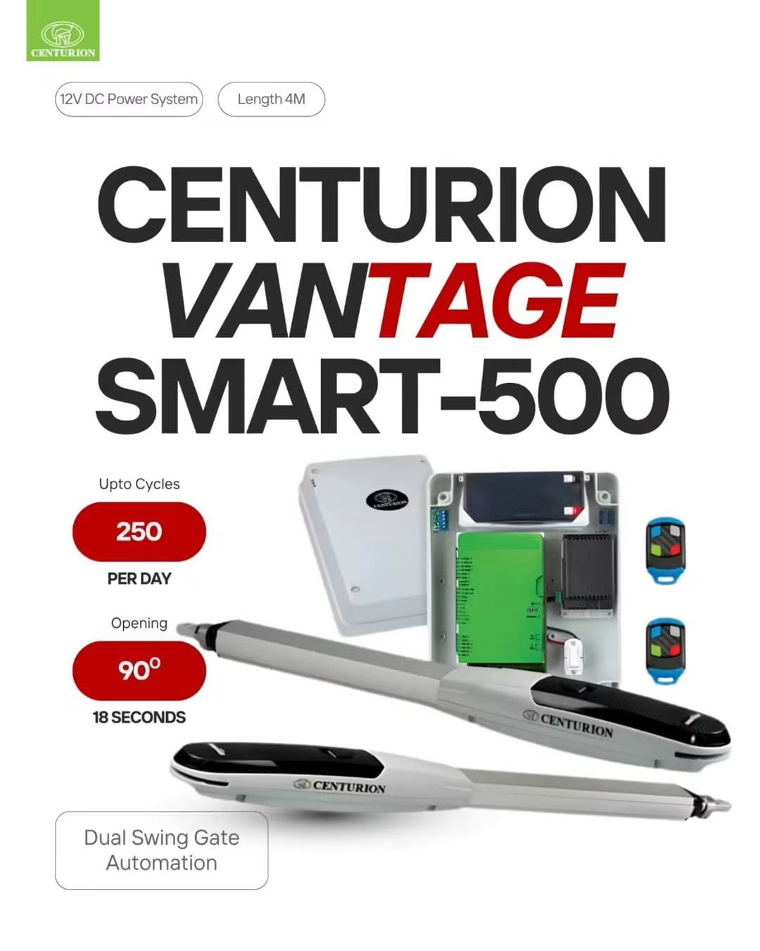Centurion Vantage 500 Smart Swing Gate Kenya